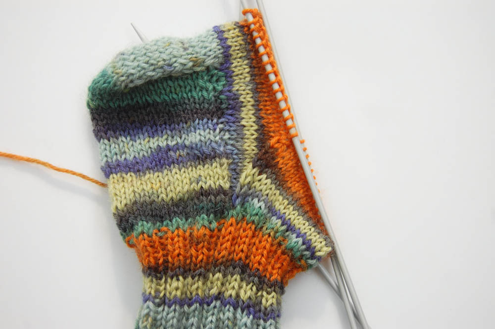 selbstgestrickte Socken