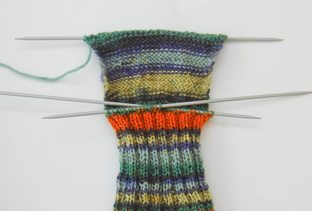 selbstgestrickte Socken