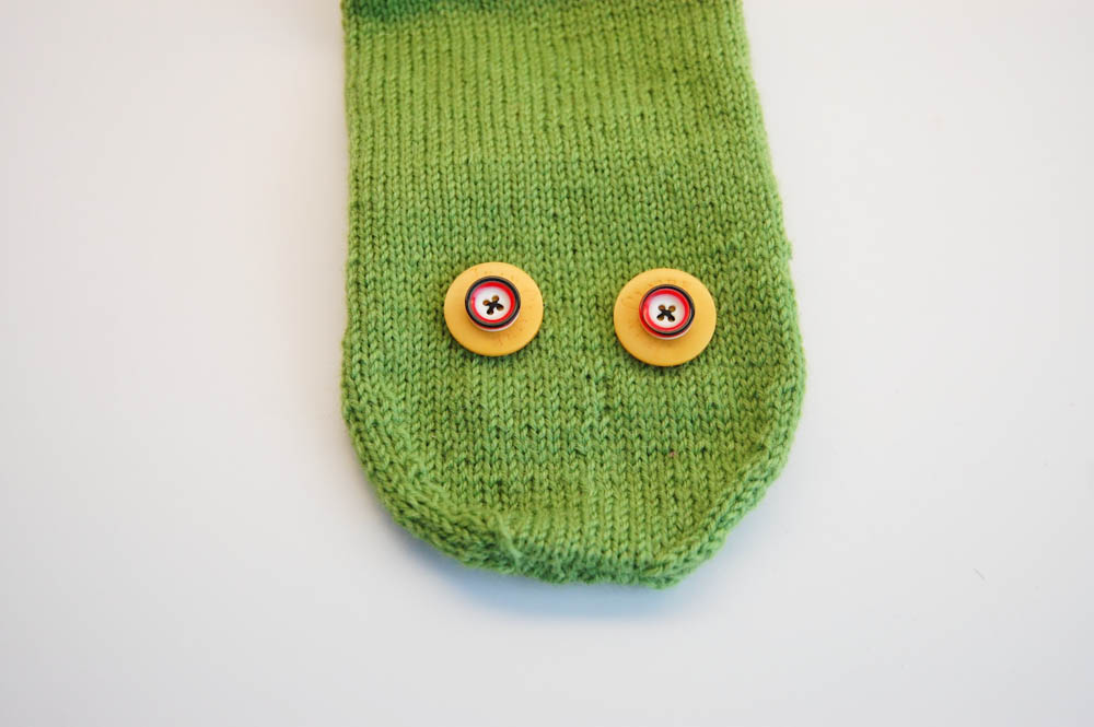 Handpuppe aus Socke