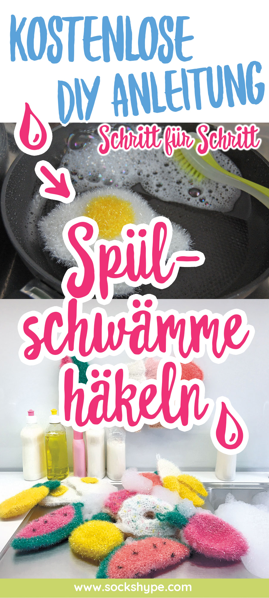 creative bubble Lustige Spülschwämme häkeln mit Creative Bubble von Rico Design Anleitung: Spülschwämme häkeln creative bubble Lustige Spülschwämme häkeln mit Creative Bubble von Rico Design