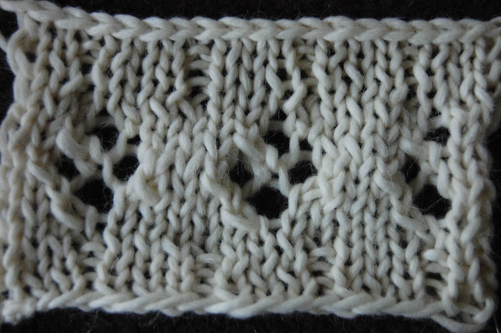 Strickband für Lampenschirm