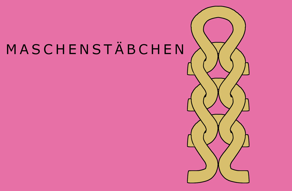 Rechte und linke Maschen - Maschenstäbchen