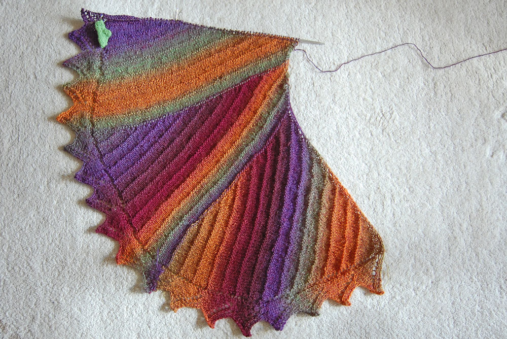 Rechte und linke Maschen - Now in a minute Shawl