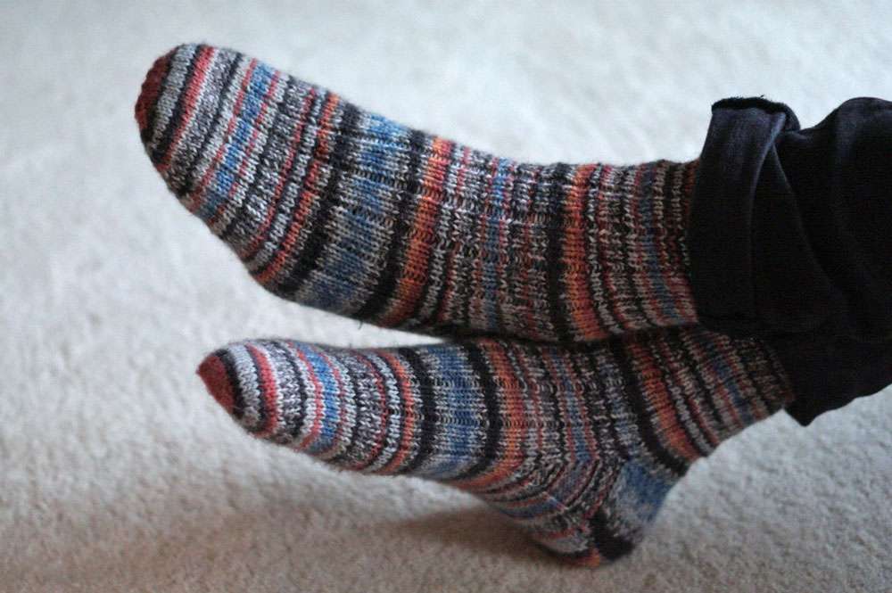 Toe Up Socken