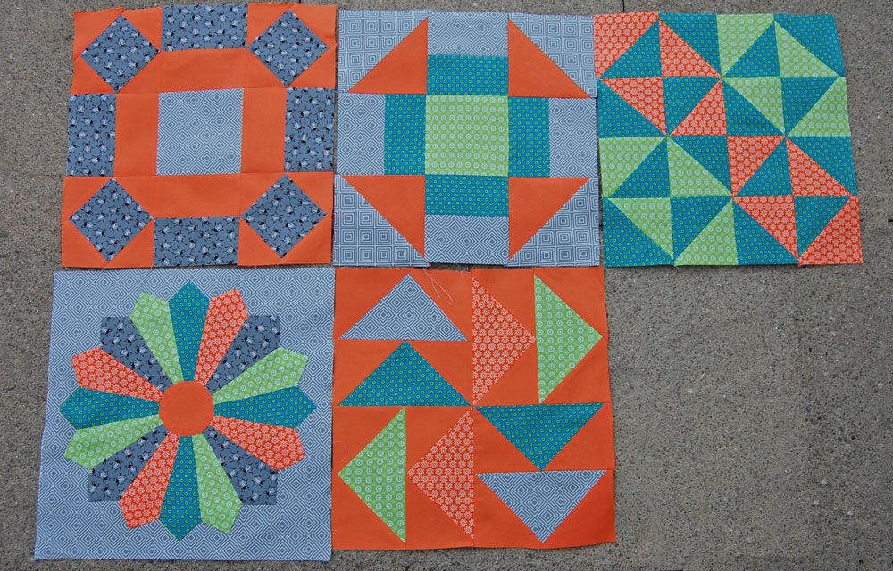 Quilt-Along 6 Köpfe - zwölf Blöcke - Maiblock - Dutchman's Puzzle