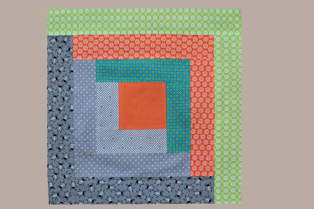 6 Köpfe 12 Blöcke Juni, Pineapple Quilt along 2017