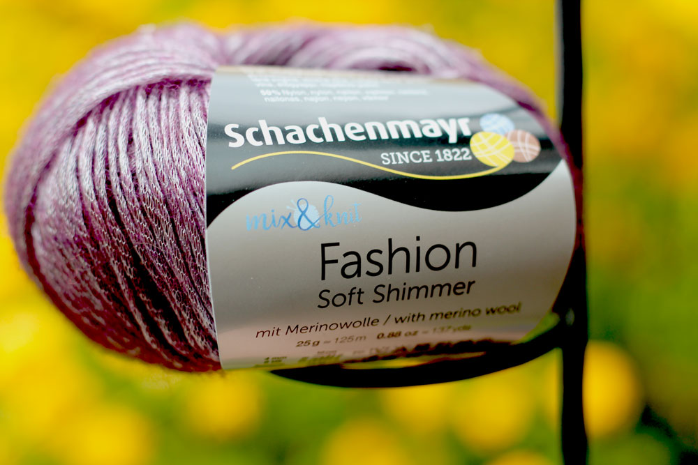 Loop mit Hebemaschen stricken - mix&knit - Soft Shimmer