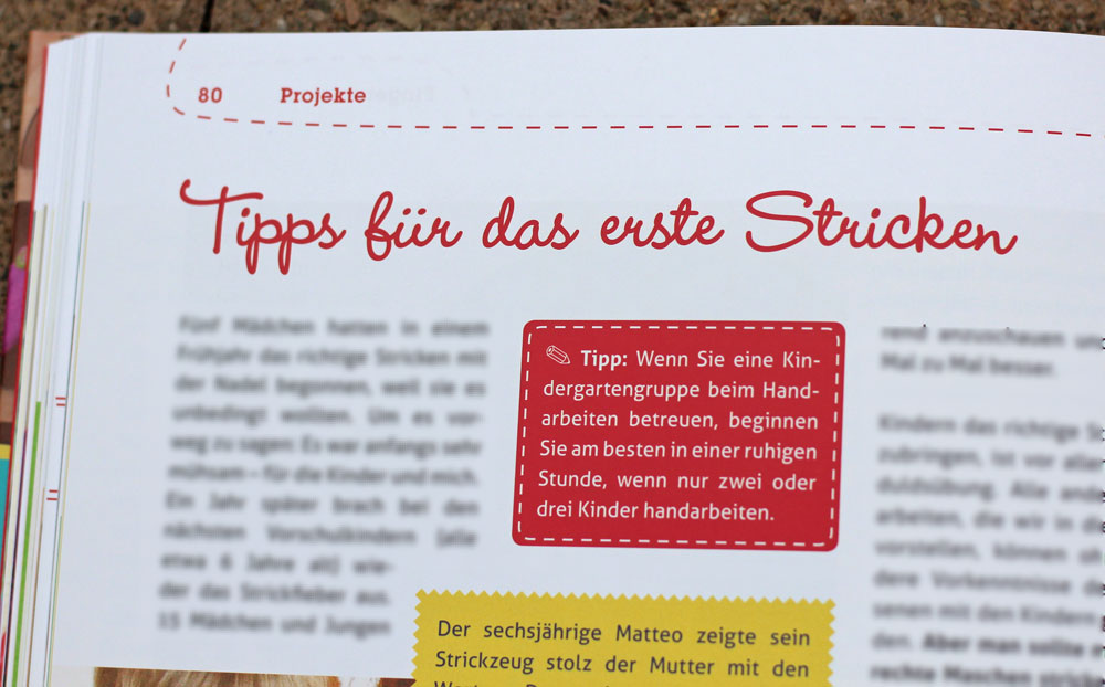 Buchbesprechung - Tipps für das erste Stricken