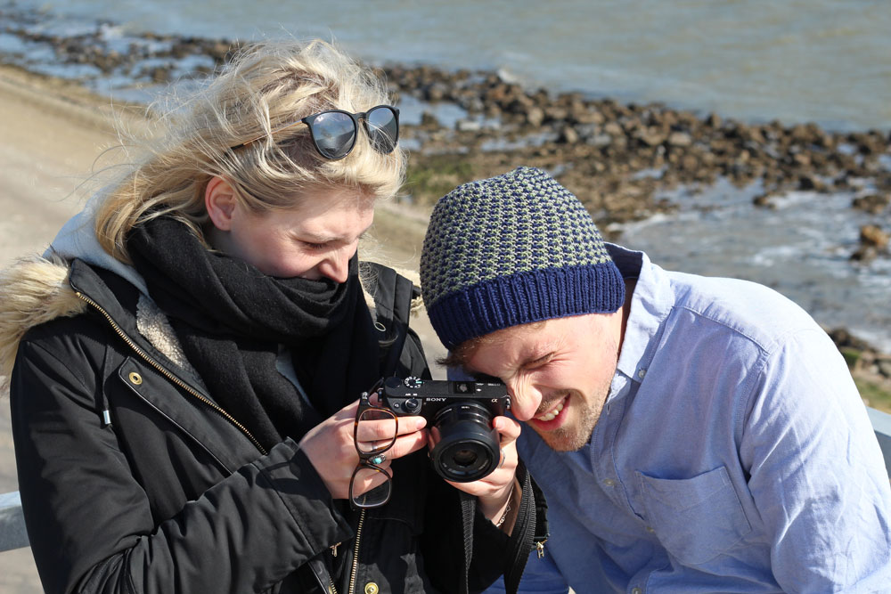 Kommentare in gutem Ton - Marit und Mark beim Projektfotografieren