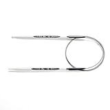 PRYM Rundstricknadel, ergonomisches Design, Kunststoff, mehrfarbig, 4,5 mm, Länge 80 cm