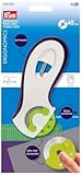 Prym 610474 Ergonomics Rollschneider, Kunststoff, pflaumenblau, weiß, 45 mm