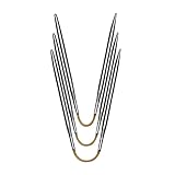 addi Crasy Trio Rundstricknadel 21 cm Stärke 2,5 mm, Metall, Hochglänzend