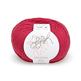 ggh Maxima - 100% Merinowolle extrafein und superwash - Lauflänge 110m auf 50g - Nadelstärke 4-5 - Wolle zum Stricken oder Häkeln - Farbe 085 - Rot