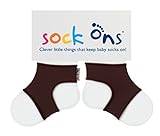 Sock Ons Kluge kleine Dinge, die Babysocken halten! - Chocolate - 6-12 Monate
