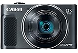 Canon PowerShot SX620 HS Digitalkamera (20,2 MP, 25-fach optischer Zoom, 50-fach ZoomPlus, 7,5cm (3 Zoll) Display, CMOS-Sensor; DIGIC4+, optischer Bildstabilisator, WLAN, NFC, HDMI) Kamera schwarz