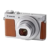 Canon PowerShot G9 X Mark II Kompaktkamera (20,1 MP, 7,5cm (3 Zoll) Display, DIGIC 7, optischer Bildstabilisator, Full-HD, WLAN, NFC, Bluetooth, Blendenautomatik; Zeitautomatik, 1080p), Silber