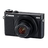 Canon PowerShot G9 X Mark II Kompaktkamera (20,1 MP, 7,5cm (3 Zoll) Display, DIGIC 7, optischer Bildstabilisator, Full-HD, WLAN, NFC, Bluetooth, Blendenautomatik; Zeitautomatik, 1080p), schwarz