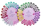 50 Stück bunte Mini Haarspangen von Nekava in 10 Farben. Ideal für Mädchen, Kinder und Damen. Haarclips werden in schönem Design geliefert. Haarspange klein (3cm)