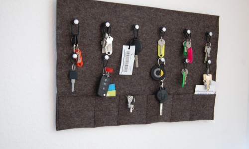 Schlüsselbrett Geschenke Schlüsselbrett aus Filz