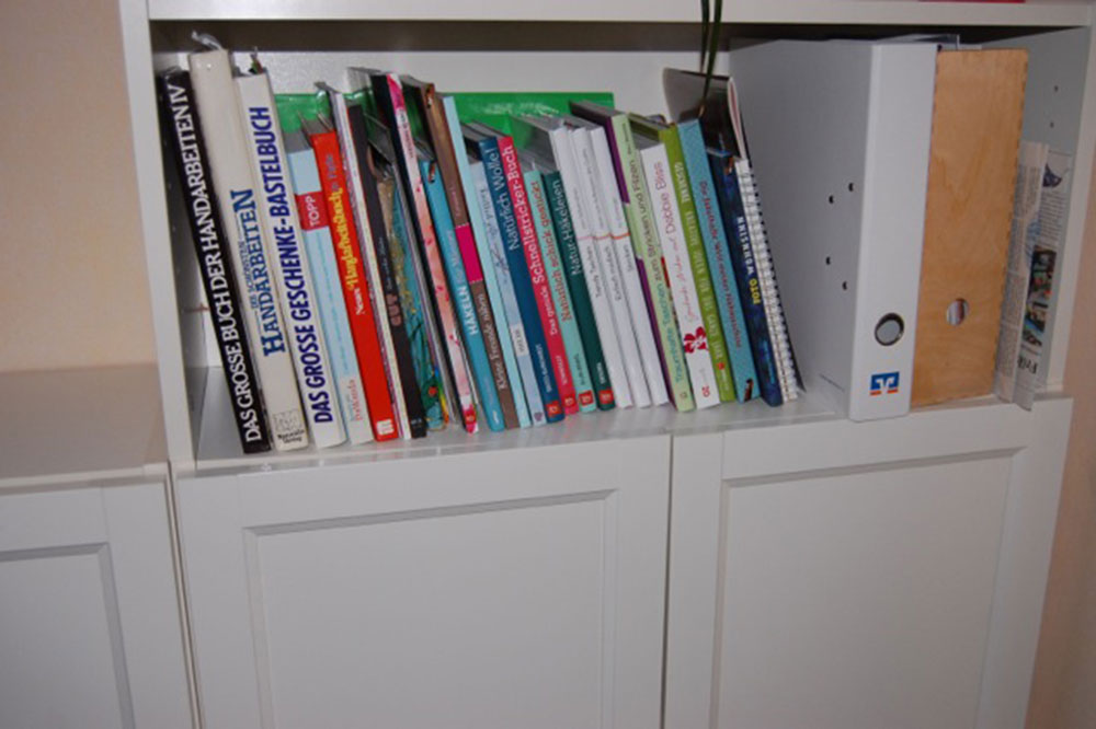 Belesen: Literatur zur Handarbeit darf natürlich nicht fehlen.