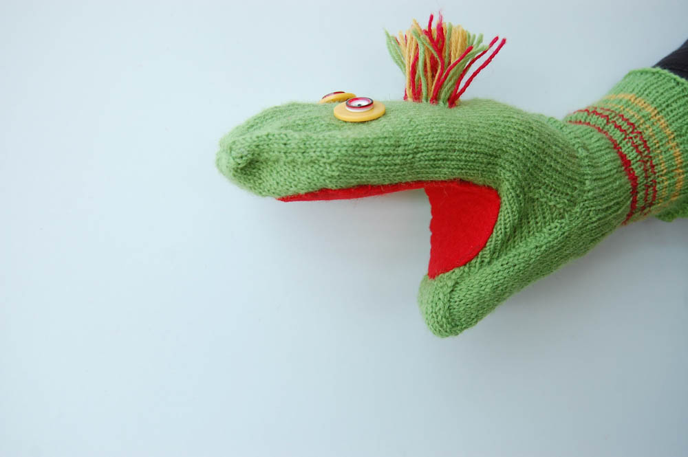 Handpuppe aus Socke