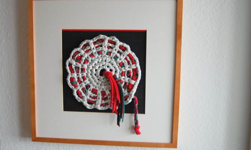 gehäkeltes Wandbild Dekoratives Bild