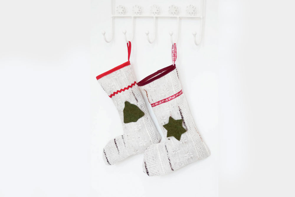 Weihnachtsdeko selber machen – Nikolausstiefel nähen