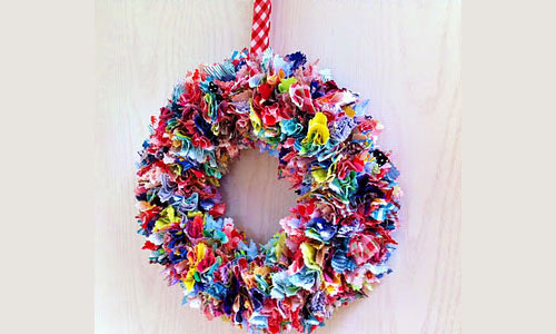 Weihnachtsdekoration selber machen Türkranz
