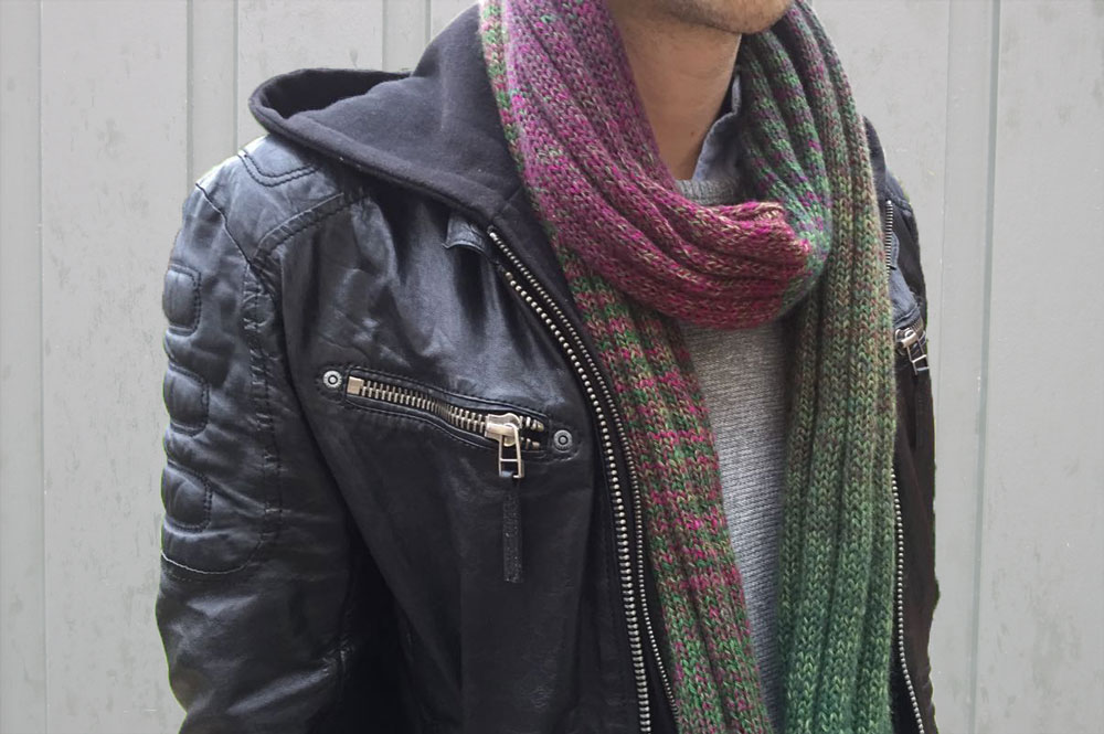 Männerschal stricken