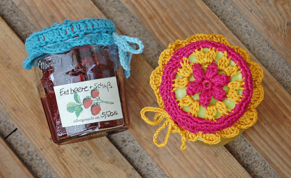 Marmeladenglashäubchen häkeln
