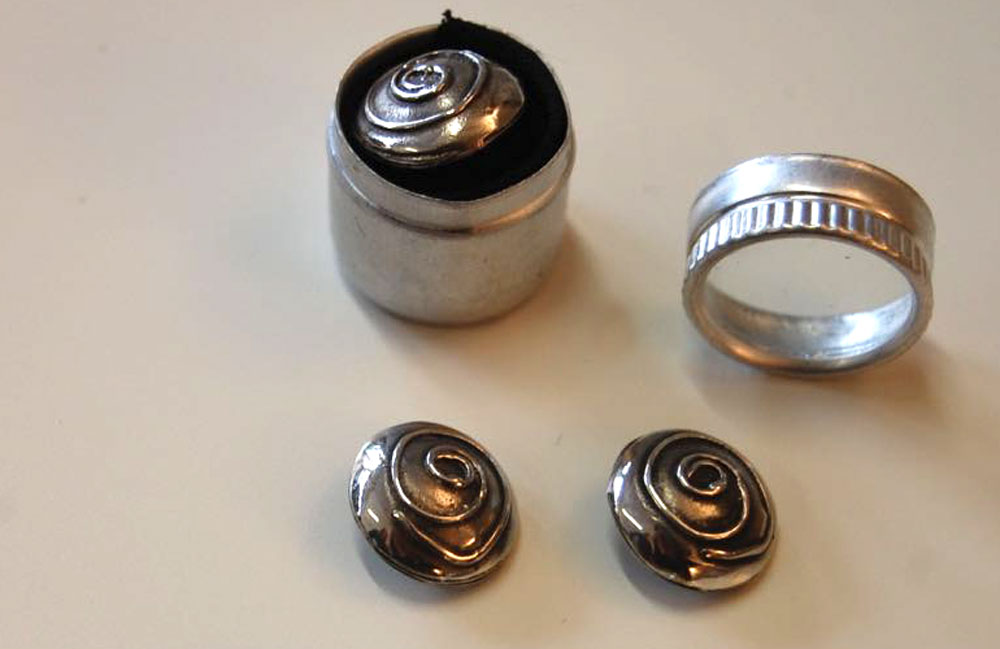 Geschenke für Nähfans - Silberknöpfe