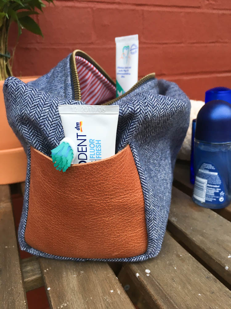 Geschenke nähen - Männerwaschtasche