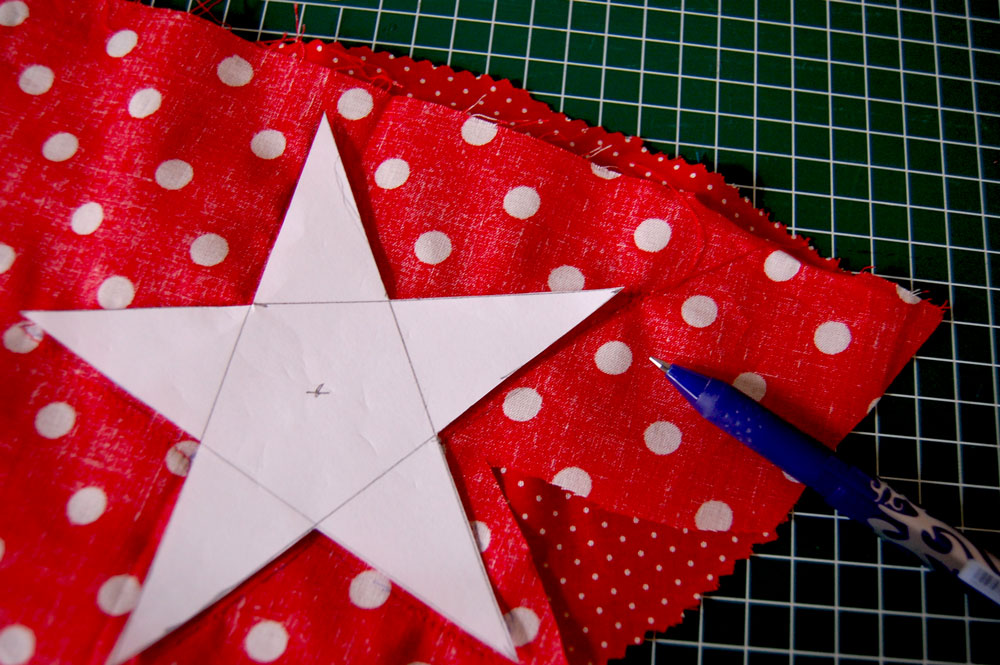 Christmas star sewing pattern