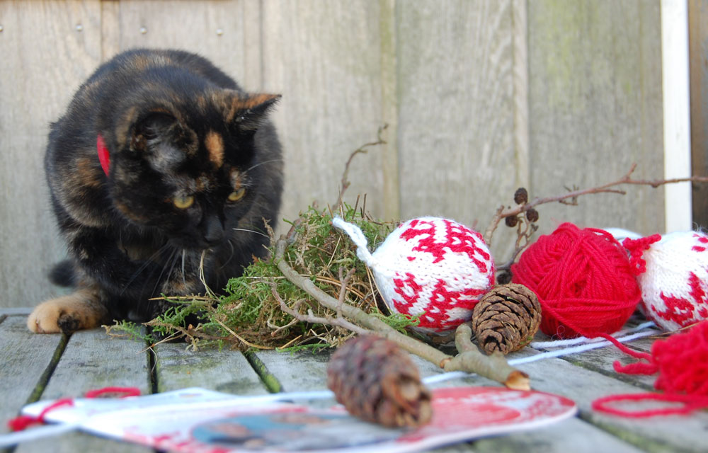 Julekuler - Weihnachtskugeln stricken