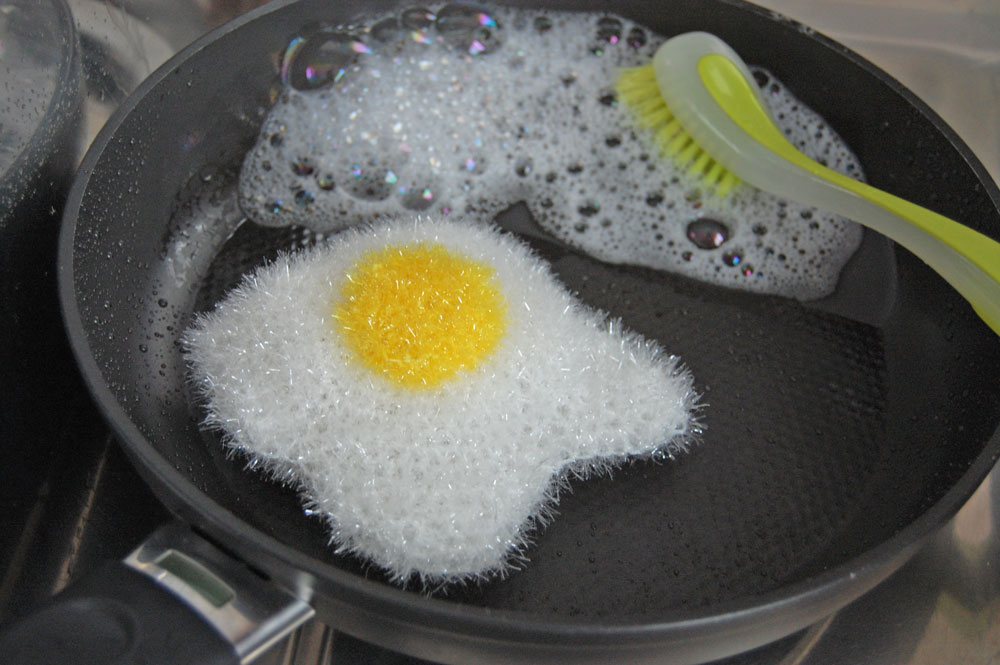 Lustige Spülschwämme häkeln - Creative Bubble