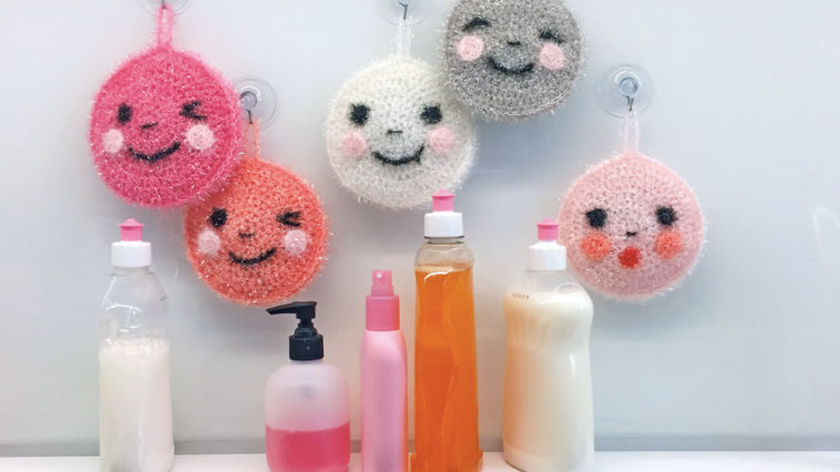 Lustige Spülschwämme häkeln - Creative Bubble