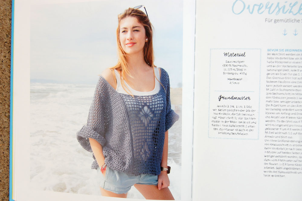 Sommer Sonne Häkelzeit - Oversize Shirt