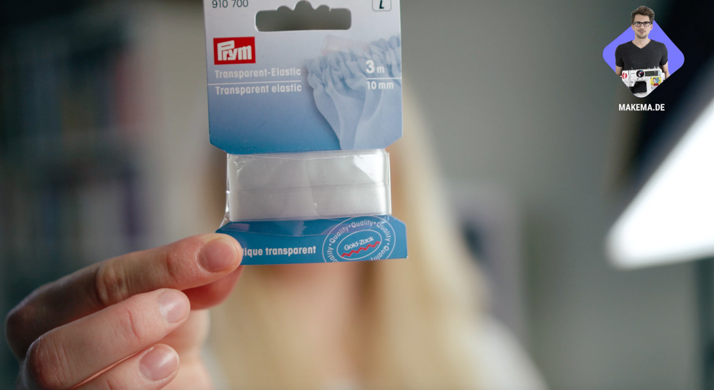Badeanzug selber nähen: Transparentes Elastikband von Prym