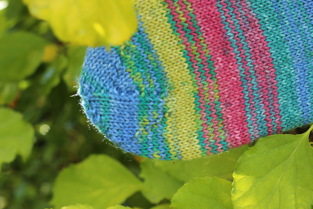shadow-wrap-ferse - Socken stricken mit der Shadow-Wrap-Ferse im CraSy-Style - photo Shadow-Wrap-Ferse - Schleudersternspitze