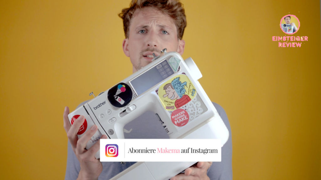 Welche Nähmaschine für Anfänger kaufen? Die Brother Innov-is 950 / 955 kommt mit Stickfunktion.