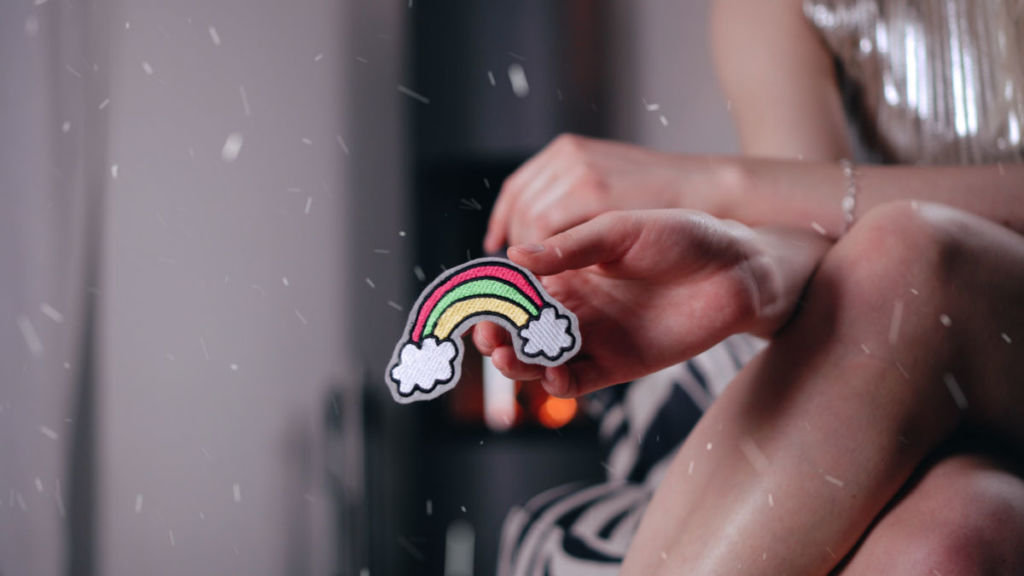 Stickdatei als Patch REGENBOGEN