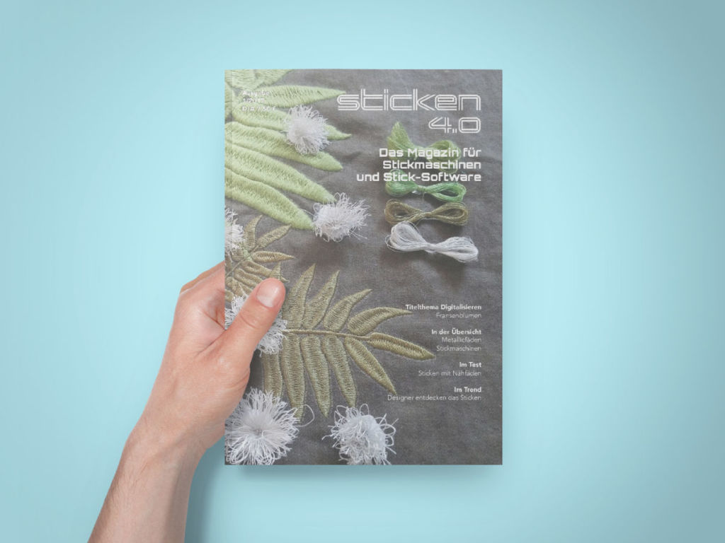 NEU: Magazin "sticken 4.0" von Holger Plichta erscheint 2x im Jahr.