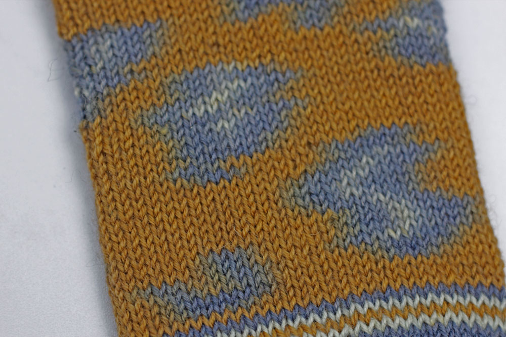 Kinda Magic Socks - Die Farbflächen sollten bei Verwendung der richtigen Maschenprobe schön rund werden.
