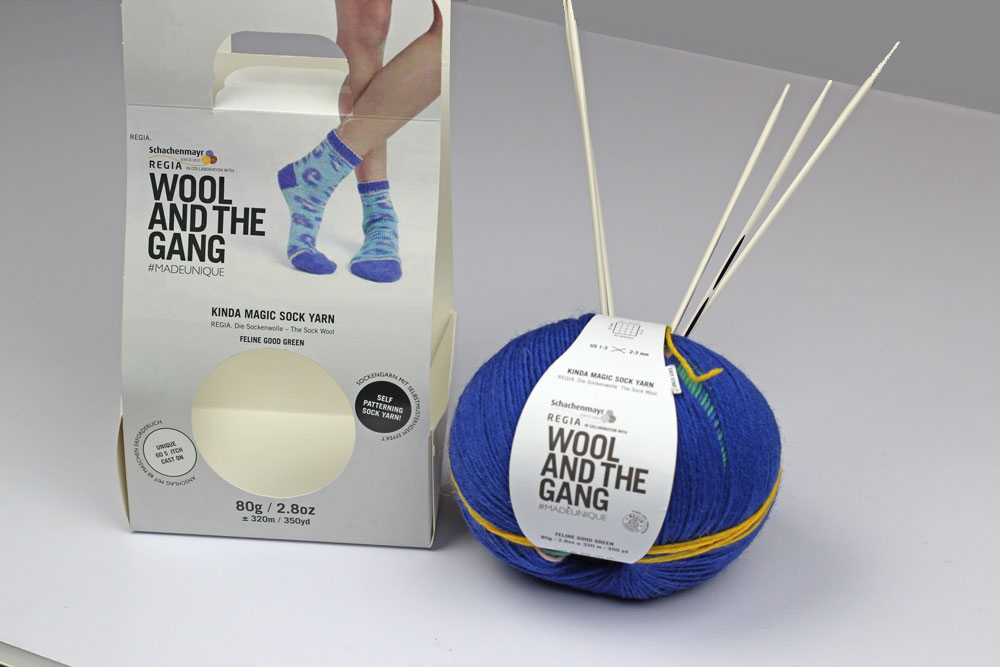 kinda magic socks Kinda Magic Socks – Die Socken für Socken-Profis Kinda Magic Socks Wollknäuel in Verpackung kinda magic socks Kinda Magic Socks – Die Socken für Socken-Profis