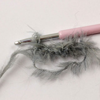 Flauschtasche häkeln - Magic Loop