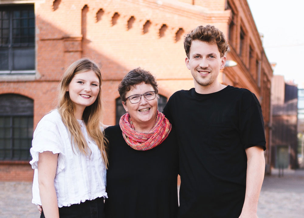 Das Generationenteam: links Marit, Mitte Barbara, rechts Mark