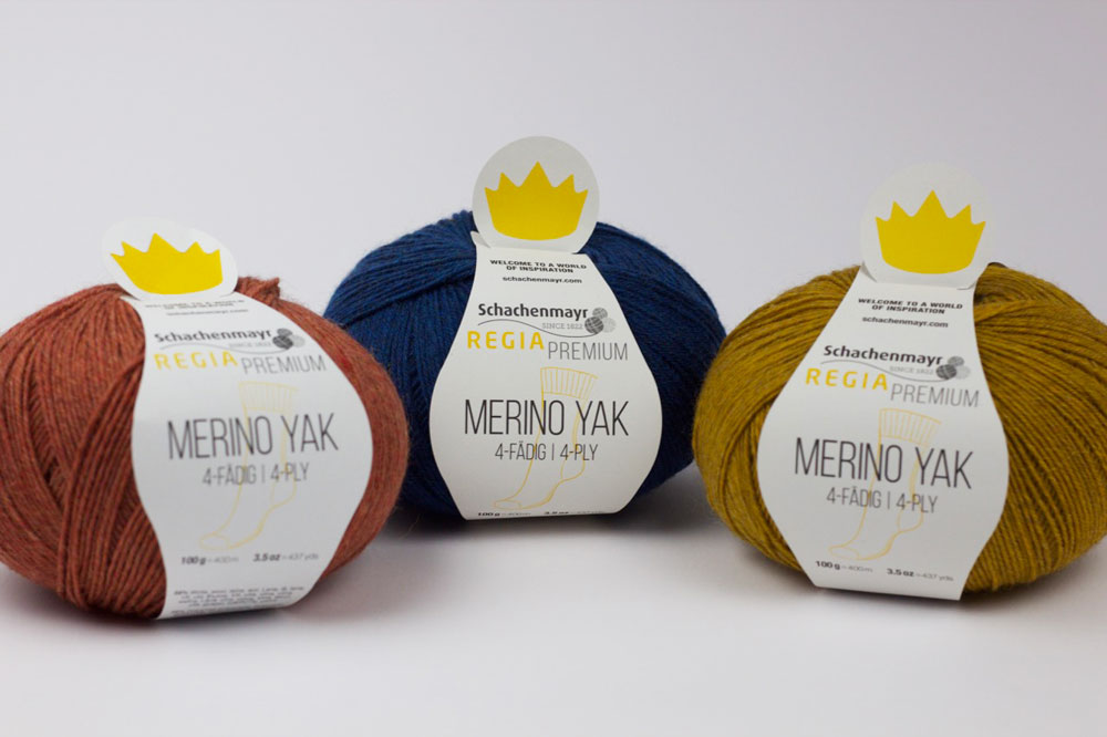 Blackforestcrafts-Bloggertreffen. Premiumgarne Merino Yak in Donutform und Krönchen.