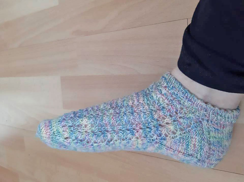 GretaSocks von Elke - Endlich konnte Elke auch einmal Socken in ihrer Größe stricken.