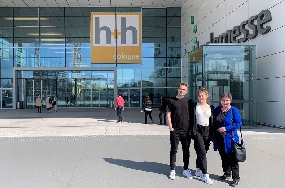 h+h cologne 2019 - Mark Marit Barbara vor der Messe