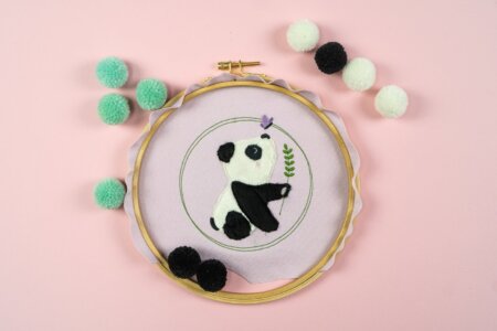 Stickdatei Panda